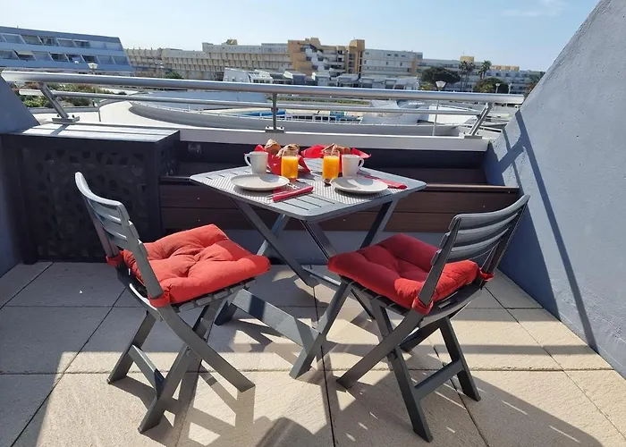 شقة 2cap D'agde Naturiste Grand T2 De Standing Avec Garage Prive *